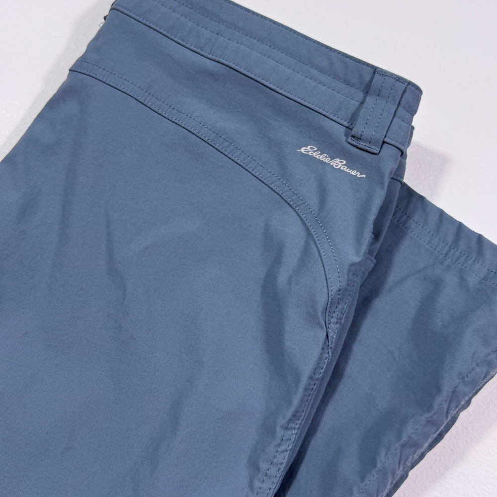 Eddie Bauer Women's 8 Blue Tech Capri Pants Hiking‎ Outdoor Water Resistant